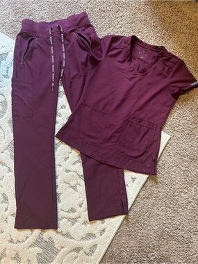 Med Couture Women's Scrub Set - Plum